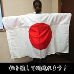 画像4: 日本国旗特大日の丸フラッグ「袖付き」 (4)