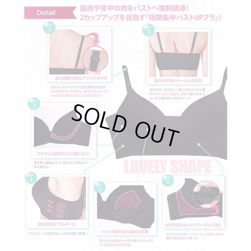 画像14: ラブリーシェイプ24h脇肉誘導ブラ(ホック有り) (14)