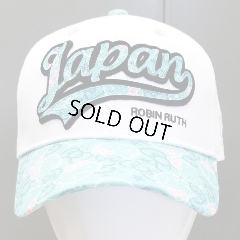 画像2: ロビン・ルス×ハローキティ「JAPAN CAP／キティロゴ」 (2)