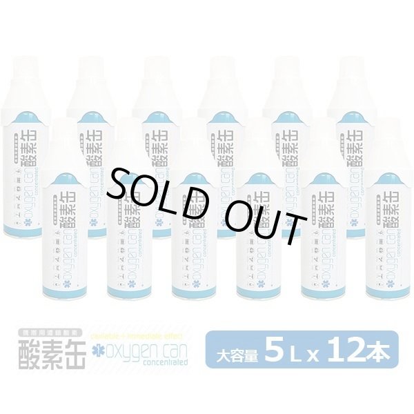 携帯用濃縮酸素「酸素缶5リットルxお得な12本セット」PCT-SNS-12