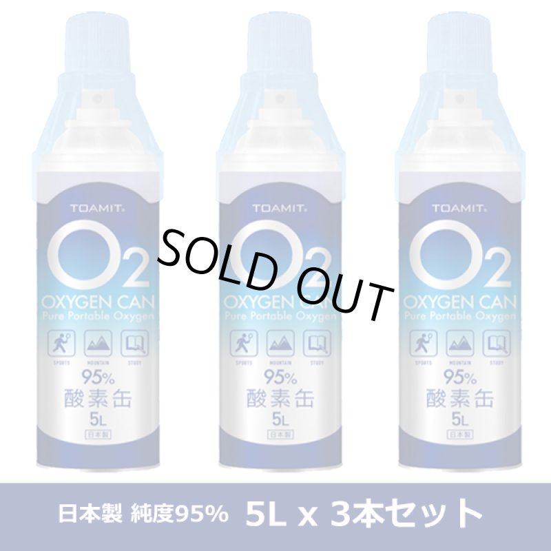 画像3: 携帯用酸素缶「OXY-IN (5リットル)」x3本セット (3)
