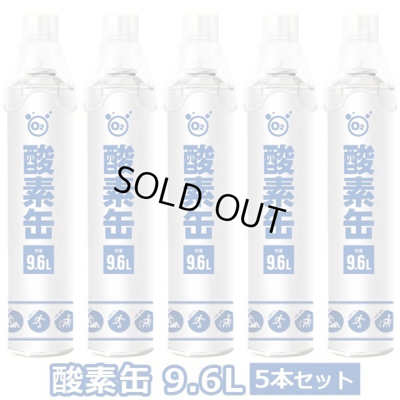 画像5: 携帯用「酸素缶9.6リットル」x5本セット (5)