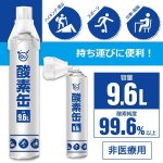 画像2: 携帯用「酸素缶9.6リットル」x5本セット (2)