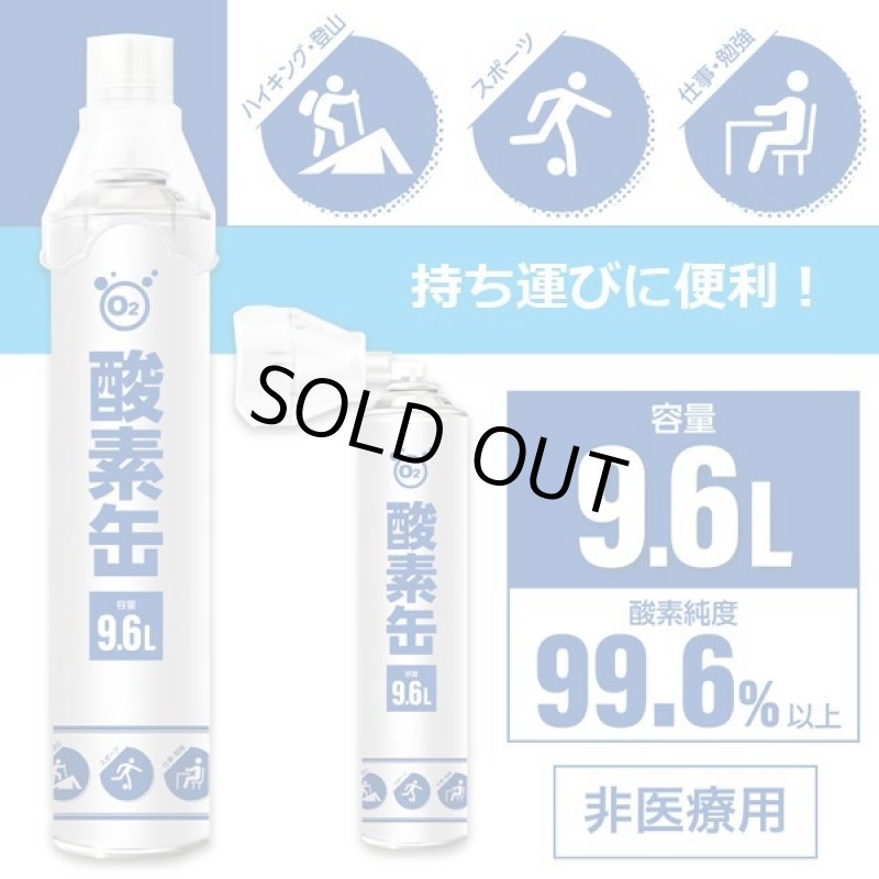 画像2: 携帯用「酸素缶9.6リットル」x5本セット (2)