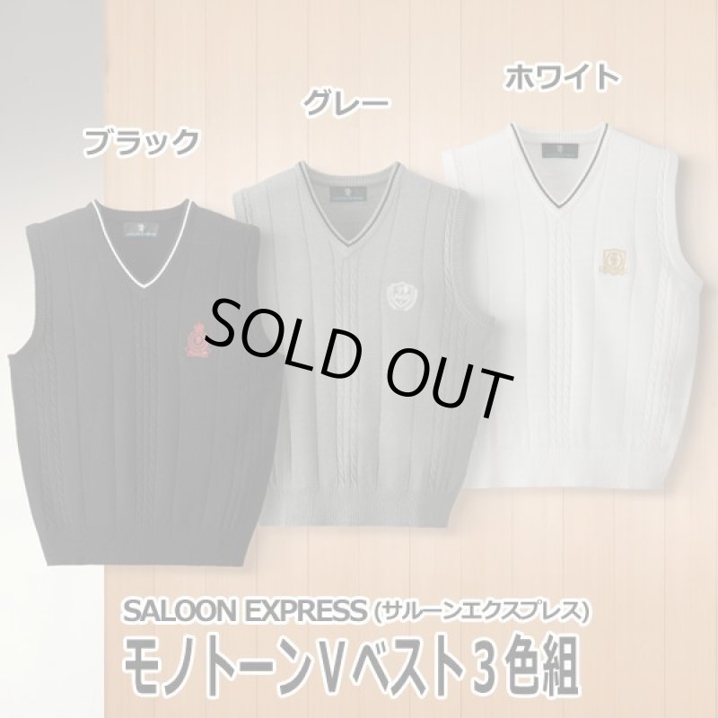 画像9: SALOON EXPRESS(サルーンエクスプレス)モノトーンVベスト3色組 (9)