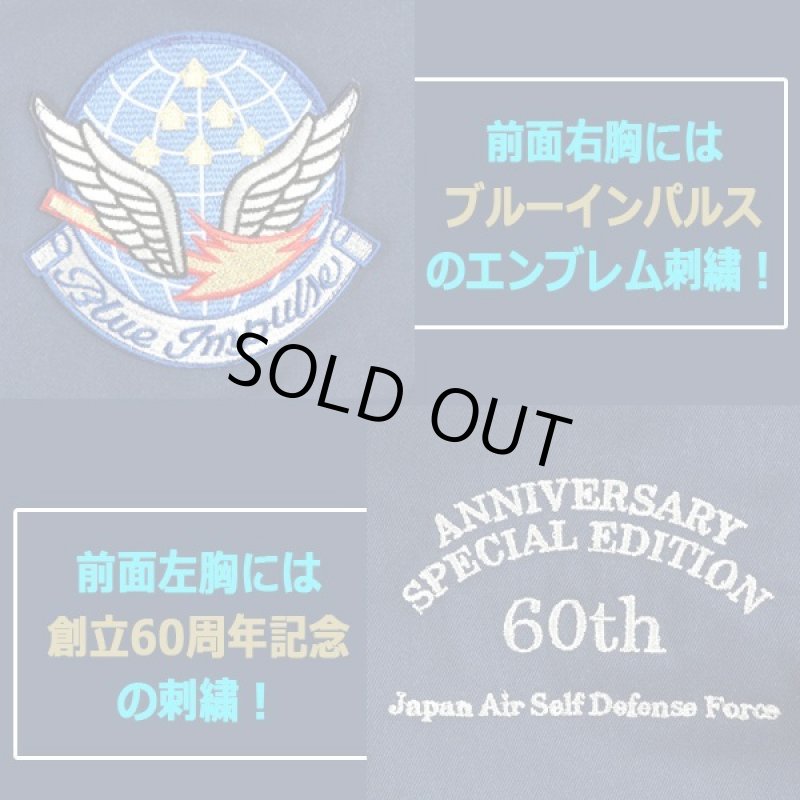 画像4: 航空自衛隊創立60周年記念/ブルーインパルスJASDFパイロットジャンパー[シリアルナンバー入り] (4)