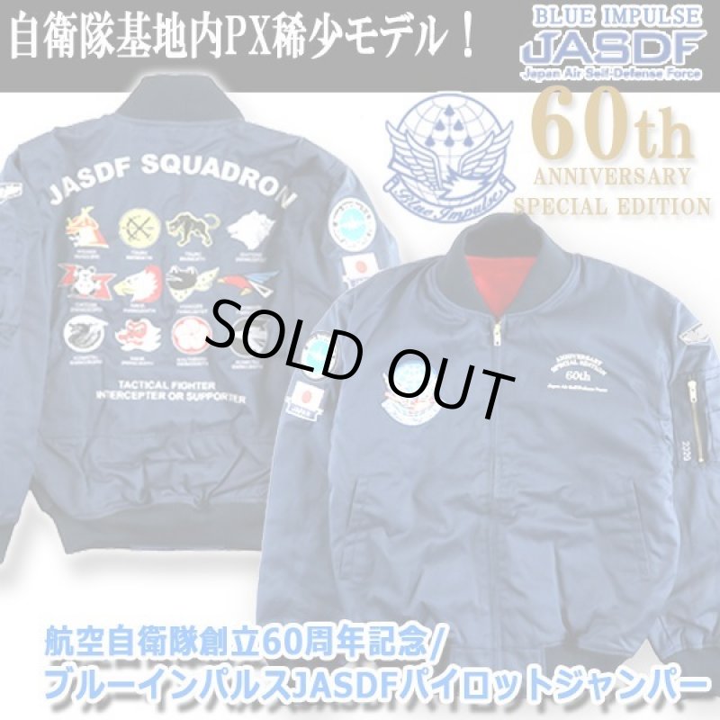 画像10: 航空自衛隊創立60周年記念/ブルーインパルスJASDFパイロットジャンパー[シリアルナンバー入り] (10)