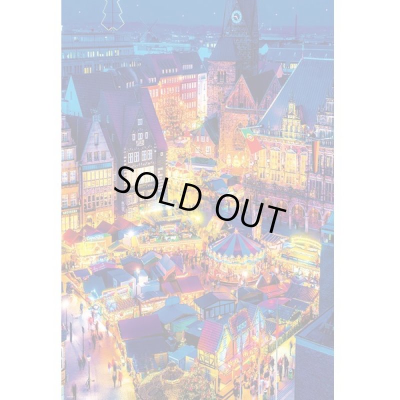 画像2: ジグソー世界の風景「ブレーメンのクリスマスマーケット」フレームセット(1000P) (2)