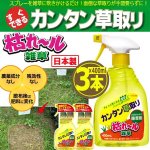 画像1: シュッとスプレーするだけの草取り！枯れ〜ル雑草400ml[3本] (1)