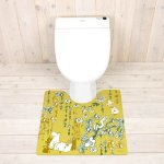 画像4: ムーミン拭けるPVCトイレマット&さらふわ便座クッションシートセット (4)