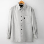 画像4: Pierucci(ピエルッチ)カシミヤ入りモノトーンシャツ2色組 (4)