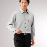 画像2: Pierucci(ピエルッチ)カシミヤ入りモノトーンシャツ2色組 (2)