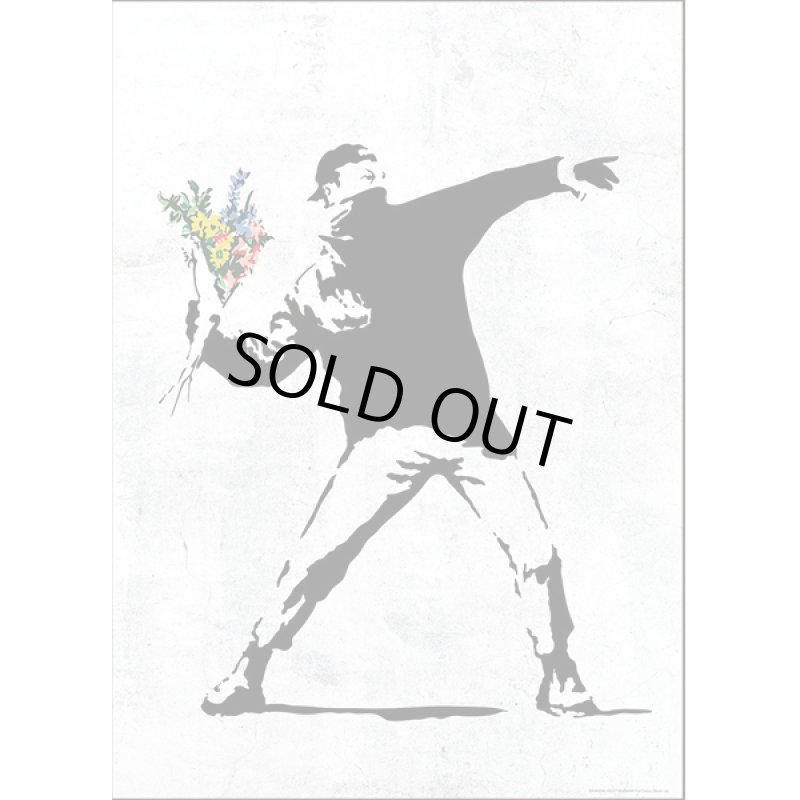 画像2: アートジグソー「バンクシー／フラワーボンバー」600Pフレームセット (2)