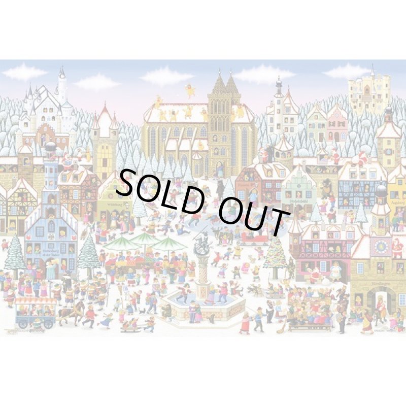 画像2: アートジグソー「田中直樹/クリスマスのロマンティック街道」1000マイクロピースフレームセット (2)