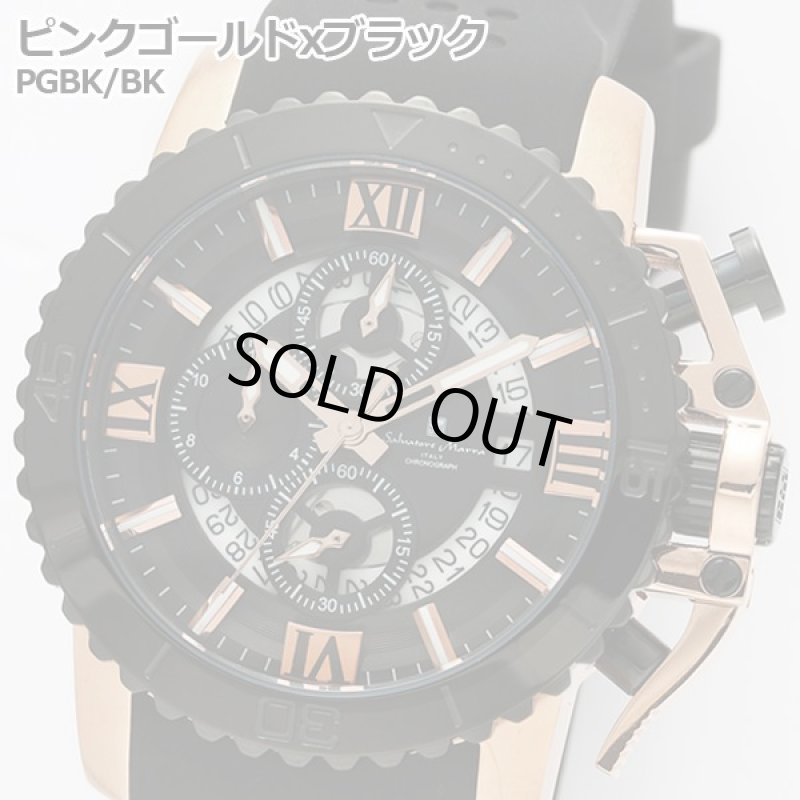 画像14: パーシャリースケルトンwithリューズガードSalavatore Marraクロノグラフウォッチ (14)