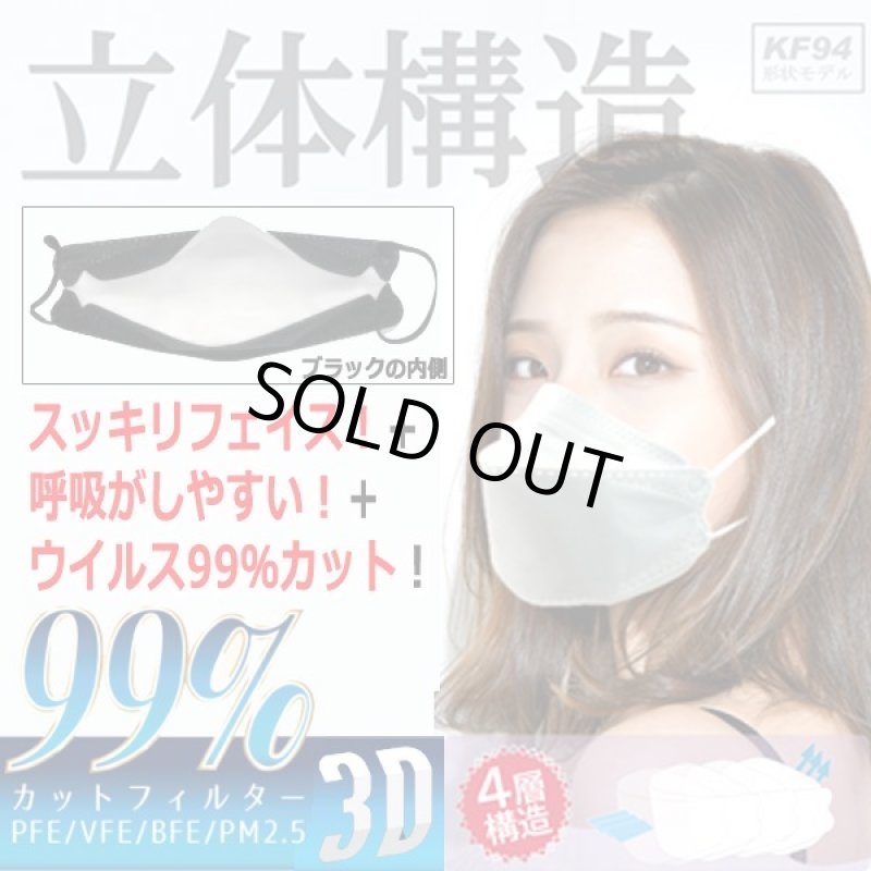 画像2: 3Dダイヤモンド型不織布マスク4層99%カットフィルター2BOX(計60枚)セット (2)