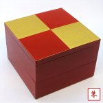 画像6: 重箱「市松GOLD6.5寸二段オードブル重（中子付）」 (6)