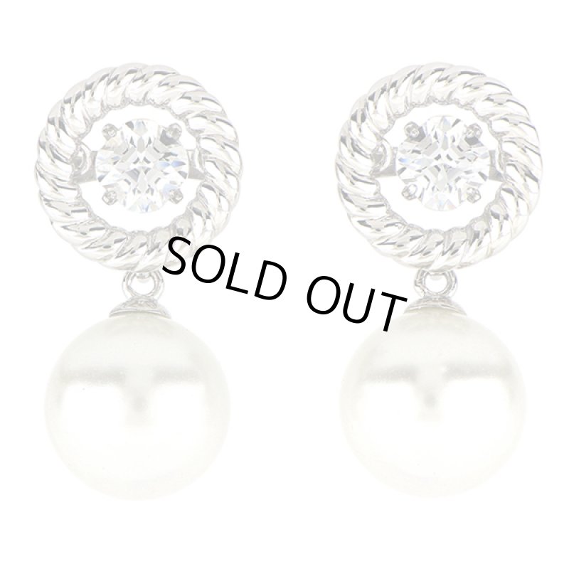 画像2: クロスフォーニューヨークジュエリー「ダンシングストーンピアス/Feminineフェミニン」 (2)