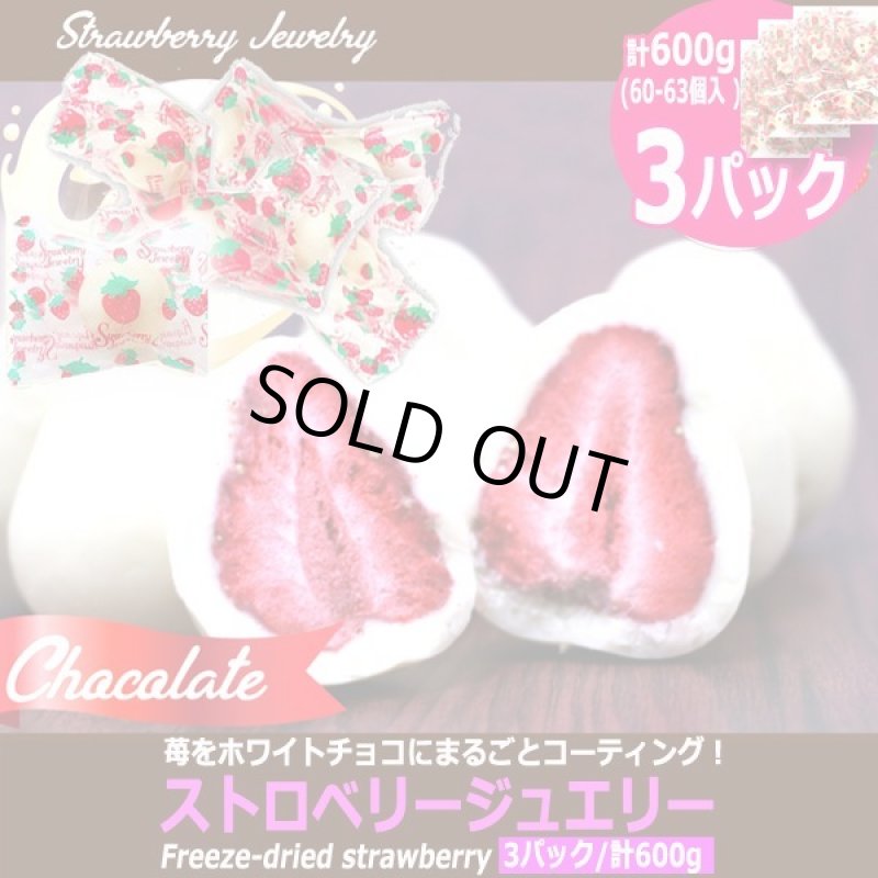 画像4: 苺をホワイトチョコにまるごとコーティング！ストロベリージュエリー[3パック/計600g] (4)