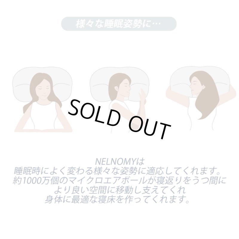 画像9: 安眠枕「NELNOMY（ネルノミー）」枕カバー付き (9)
