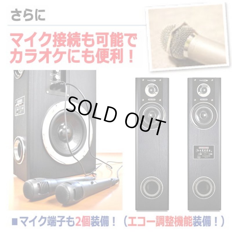 画像6: 2.2ch重低音アンプ内蔵タワースピーカー120W[PSM-470GK] (6)