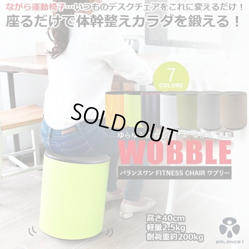 画像1: 自宅トレーニング バランスワン フィットネスチェア「ワブリー」 (1)
