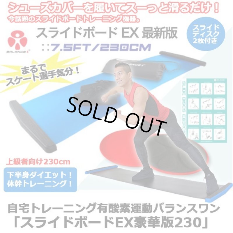 画像1: 自宅トレーニング有酸素運動バランスワン「スライドボードEX豪華版230」 (1)