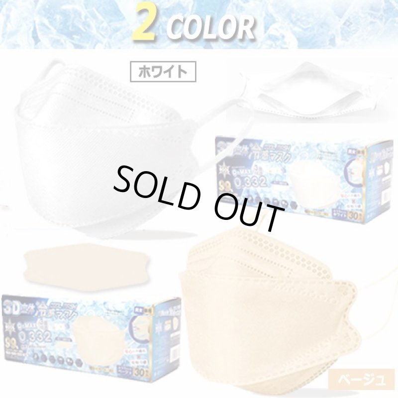 画像7: 送料無料！接触冷感KF94タイプ3D立体不織布マスク高機能99％カットフィルター2BOX（計60枚）セット (7)