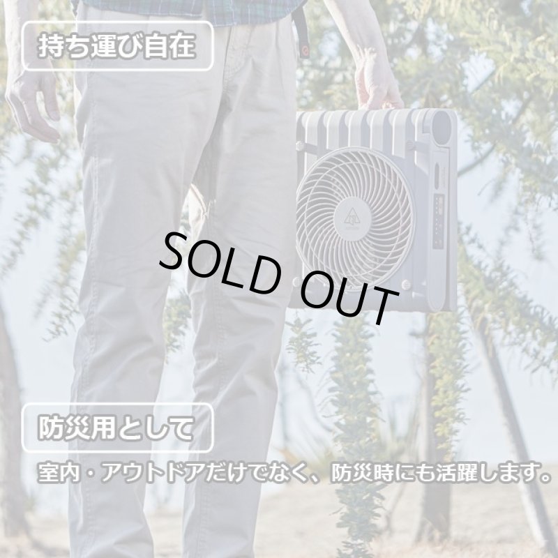 画像6: 送料無料！アウトドア・防災用ソーラーパワーファン (6)