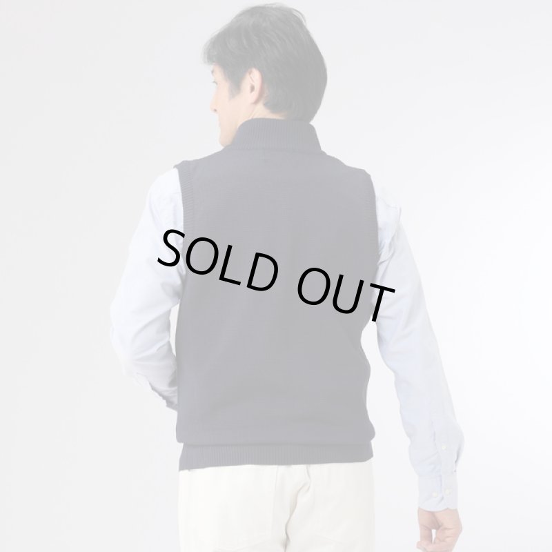 画像4: SALOON EXPRESS(サルーンエクスプレス)ワッフル編み前開きベスト2色組 (4)