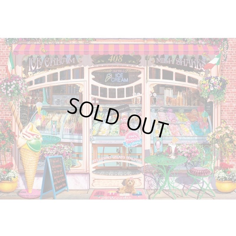 画像2: アートジグソー「アイスクリームショップ」1000マイクロピース・フレーム(クリア)セット (2)