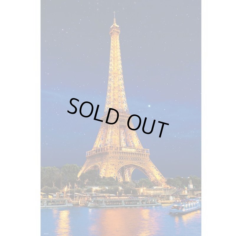 画像2: ジグソー世界の風景「星降るエッフェル塔」1000Pフレーム(白)セット (2)