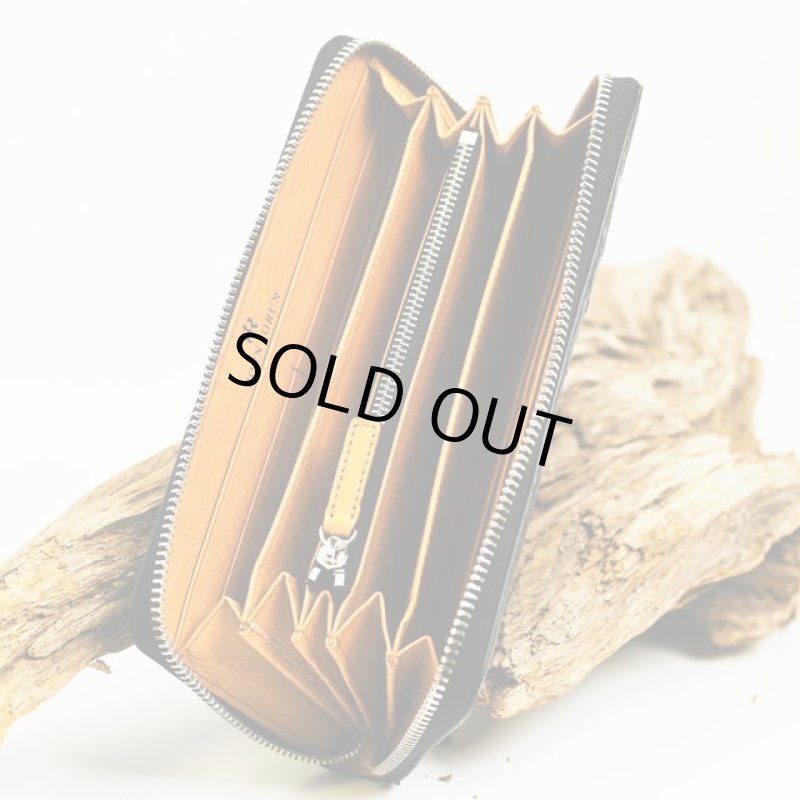 画像5: BORN TORUNカイマンラウンド長財布 (5)