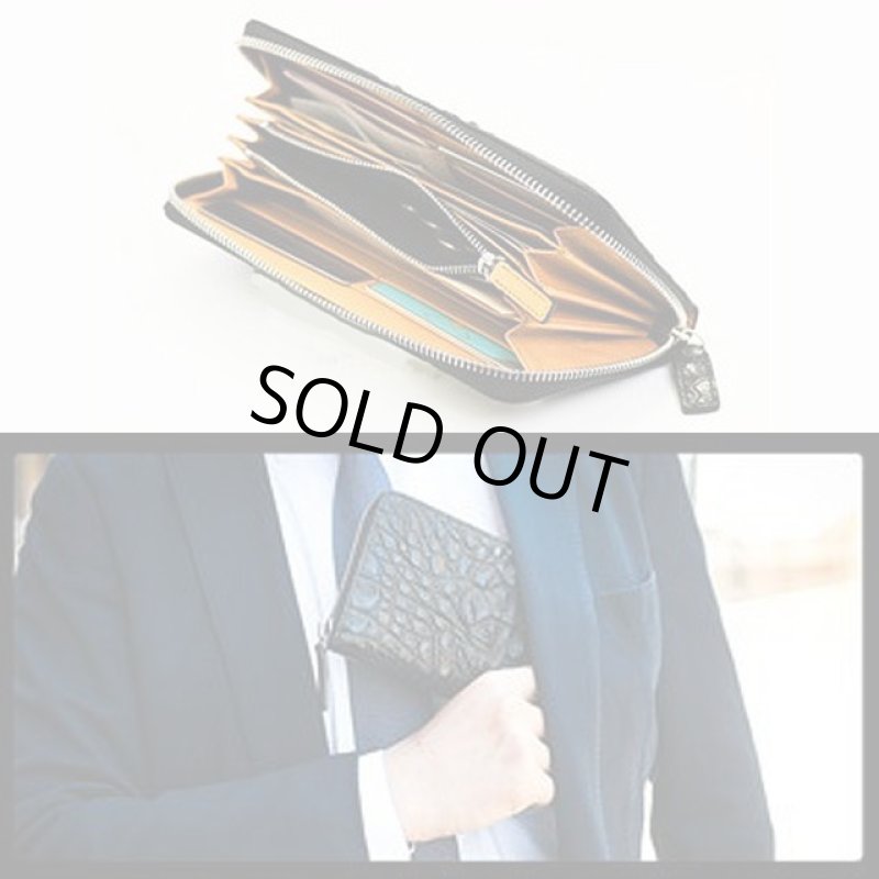 画像6: BORN TORUNカイマンラウンド長財布 (6)