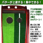 画像2: プロも愛用！2種の高品質人工芝ロング3mゴルフパター練習台[自動返球レーン配備] (2)