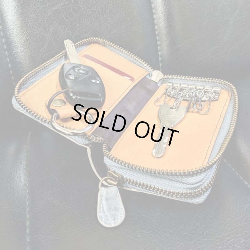 画像4: エレファントレザー Wファスナーキーケース (4)