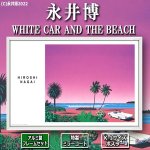 画像1: K-1サイズポスター永井博「WHITE CAR AND THE BEACH」[特製ミラーコート仕様]（アルミ製フレームセット） (1)