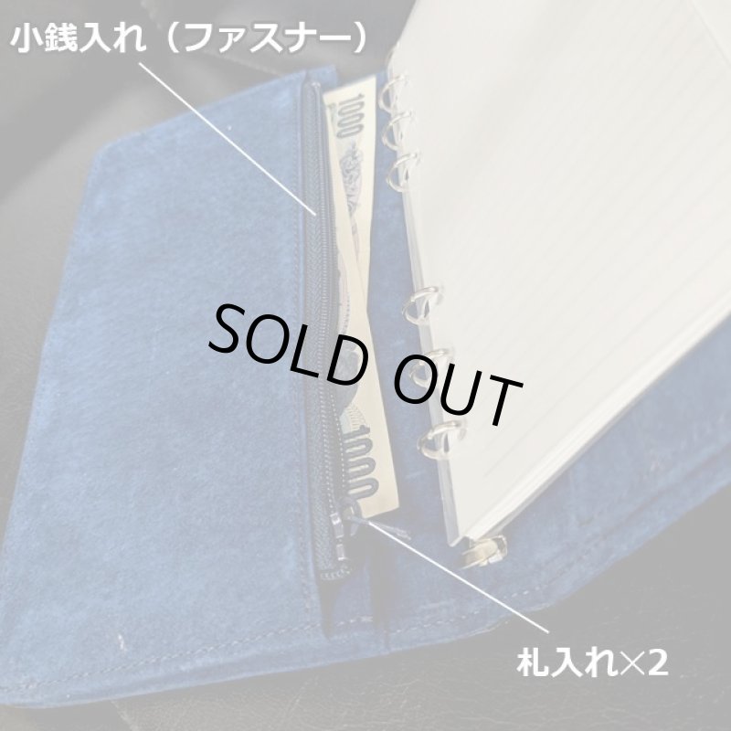 画像8: 限定販売！カイマンレザー（ワニ革）マルチウォレット＆システム手帳 (8)