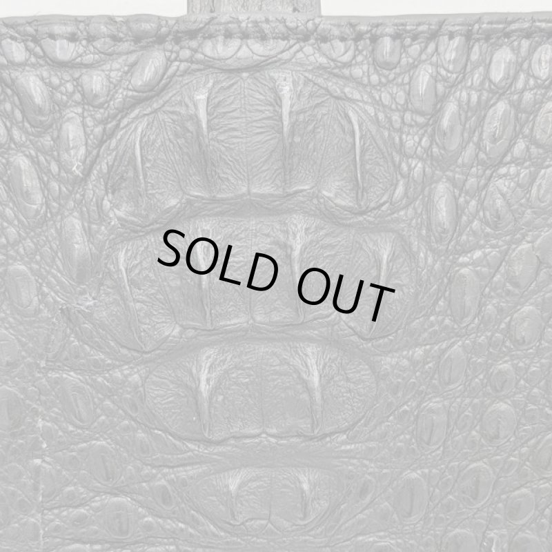 画像3: 限定販売！カイマンレザー（ワニ革）マルチウォレット＆システム手帳 (3)