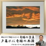 画像1: 幸運をもたらす奇跡の写真「夕暮れに奇跡の共演」 (1)