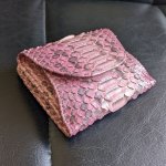 画像11: パイソンレザー二つ折り財布 (11)