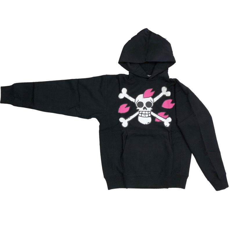画像5: ワンピースパーカー「ヒルルク海賊旗」(ブラック・Mサイズ) (5)