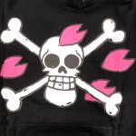 画像3: ワンピースパーカー「ヒルルク海賊旗」(ブラック・Mサイズ） (3)
