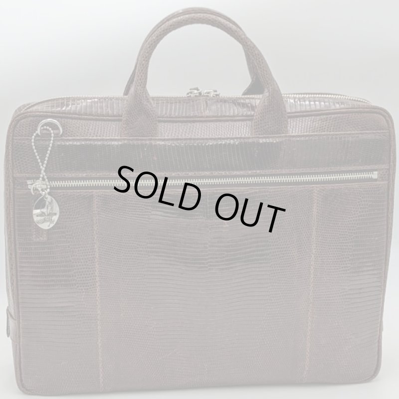 画像10: リザード本革ビジネスバッグ (10)