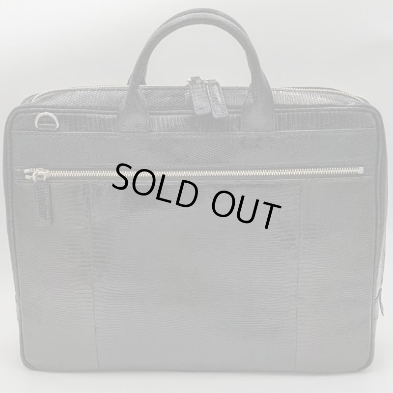 画像9: リザード本革ビジネスバッグ (9)