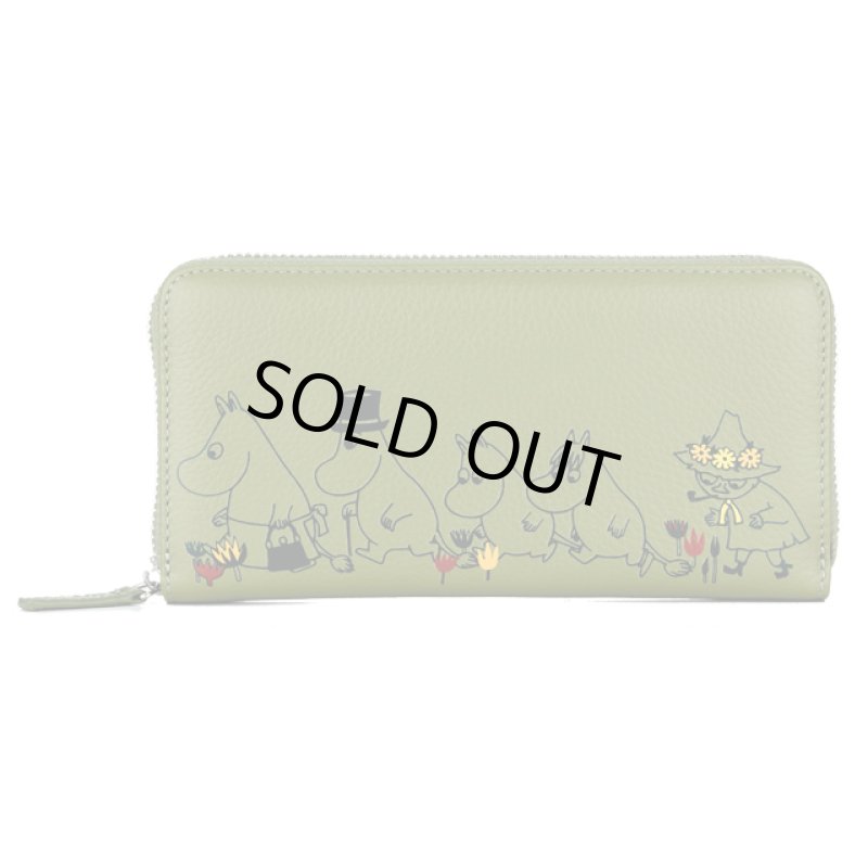 画像6: ムーミン牛革ラウンド財布 (6)