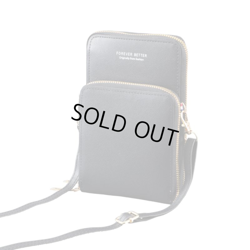 画像9: FOREVER BETTERスマホタッチショルダーZIPポシェット (9)