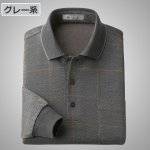 画像5: mij（エムアイジェイ）日本製ウール入り格子柄ポロシャツ2色組 (5)