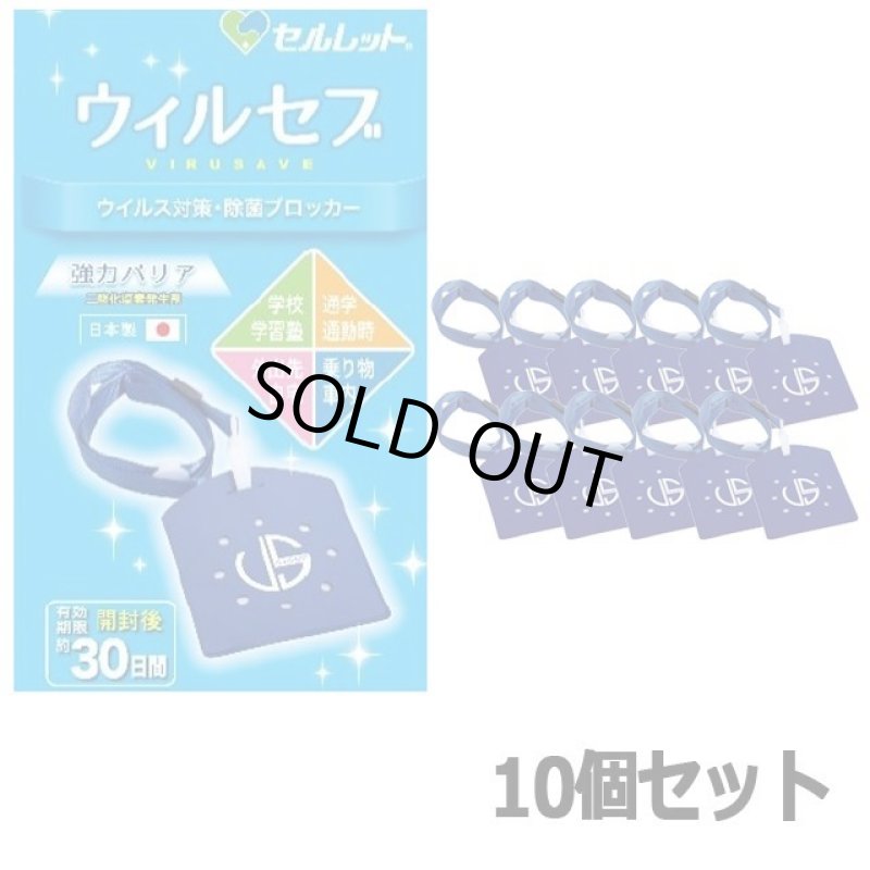 画像2: 日本製ウィルス対策除菌ブロッカー ウィルセブ[10個] (2)