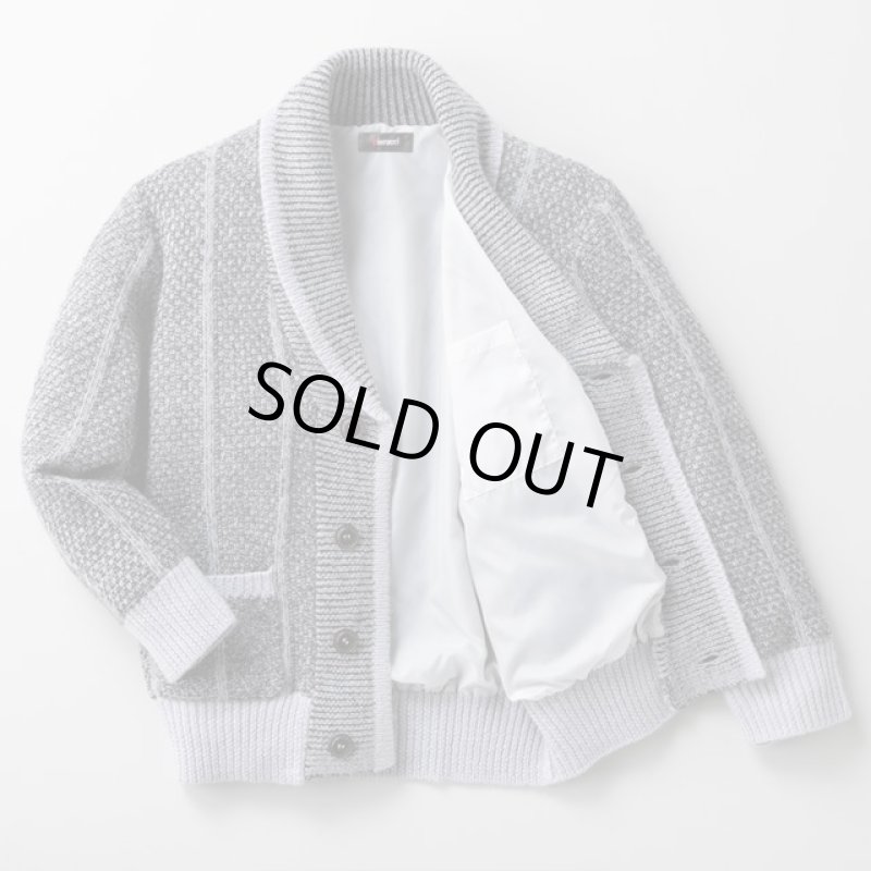 画像3: Pierucci(ピエルッチ)ウール100%裏地付きヘチマ襟カーディガン (3)